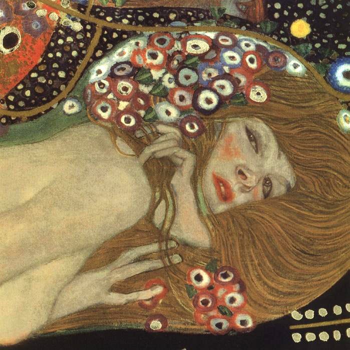 Gustav Klimt Sea Serpents III (detail)